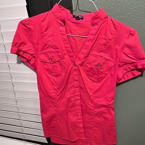 Charlotte Russe button down short sleeve top
